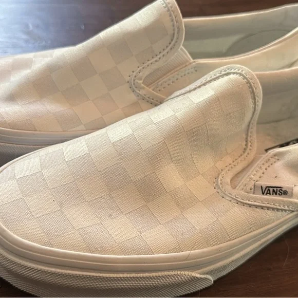 Vans Classic White Checkered Slip-Ons - Picture 3 of 3